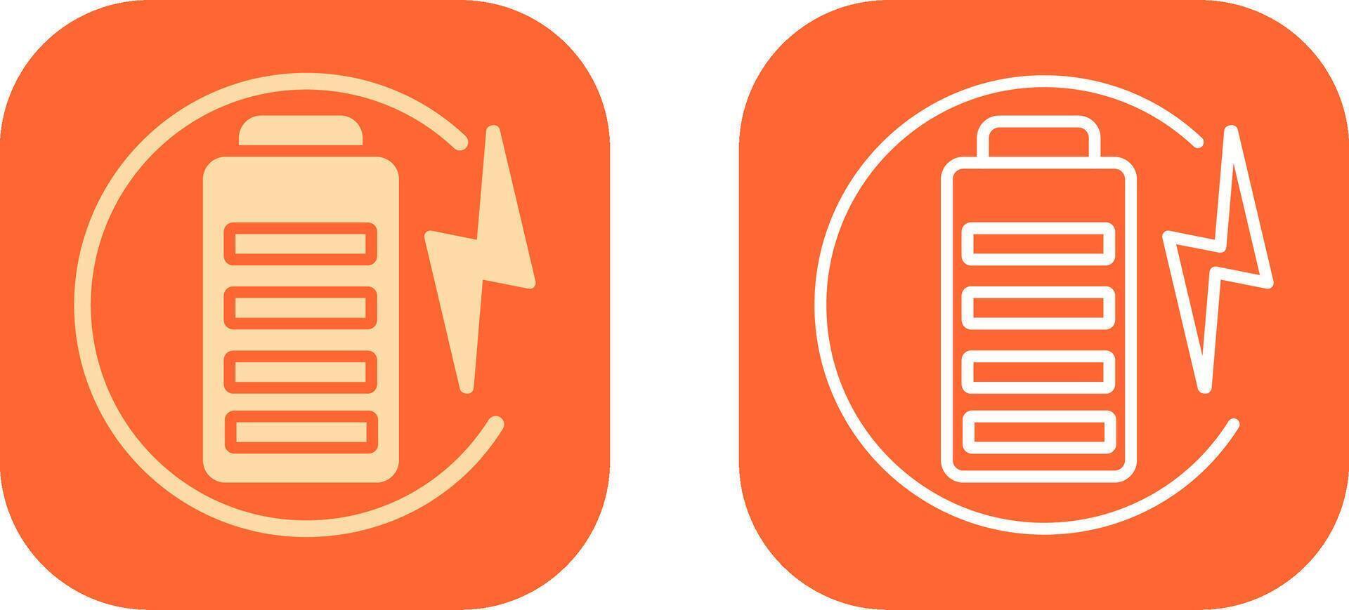 Charge Battery Icon Design vector