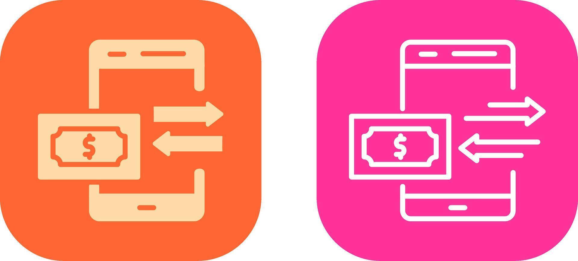 Money Transfer Icon Design vector