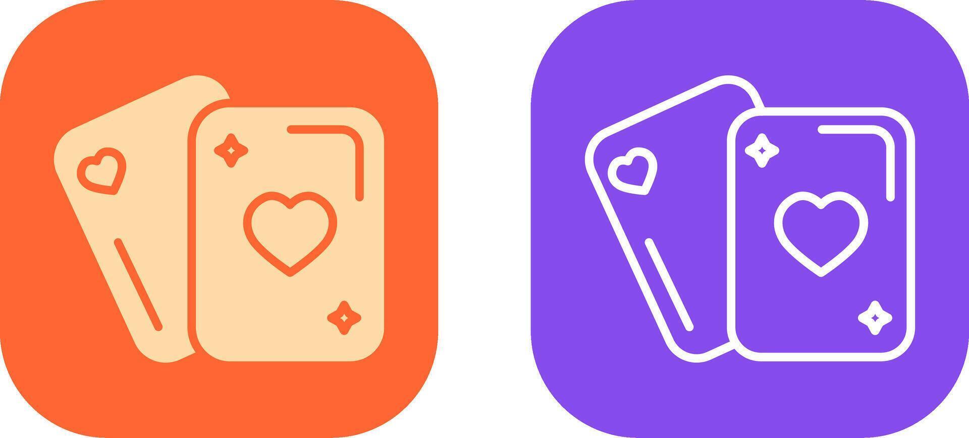 Playing Card Icon Design vector