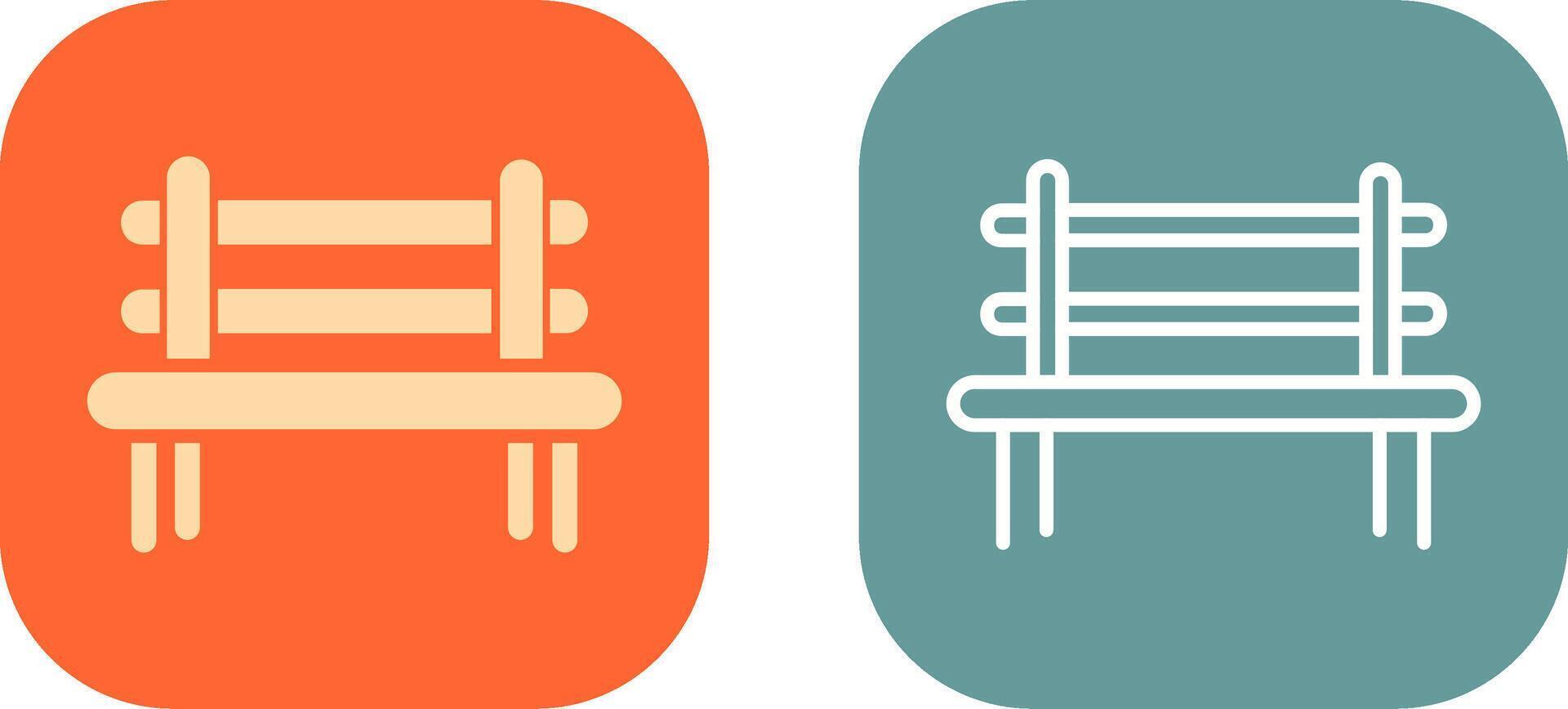 Bench Icon Design vector