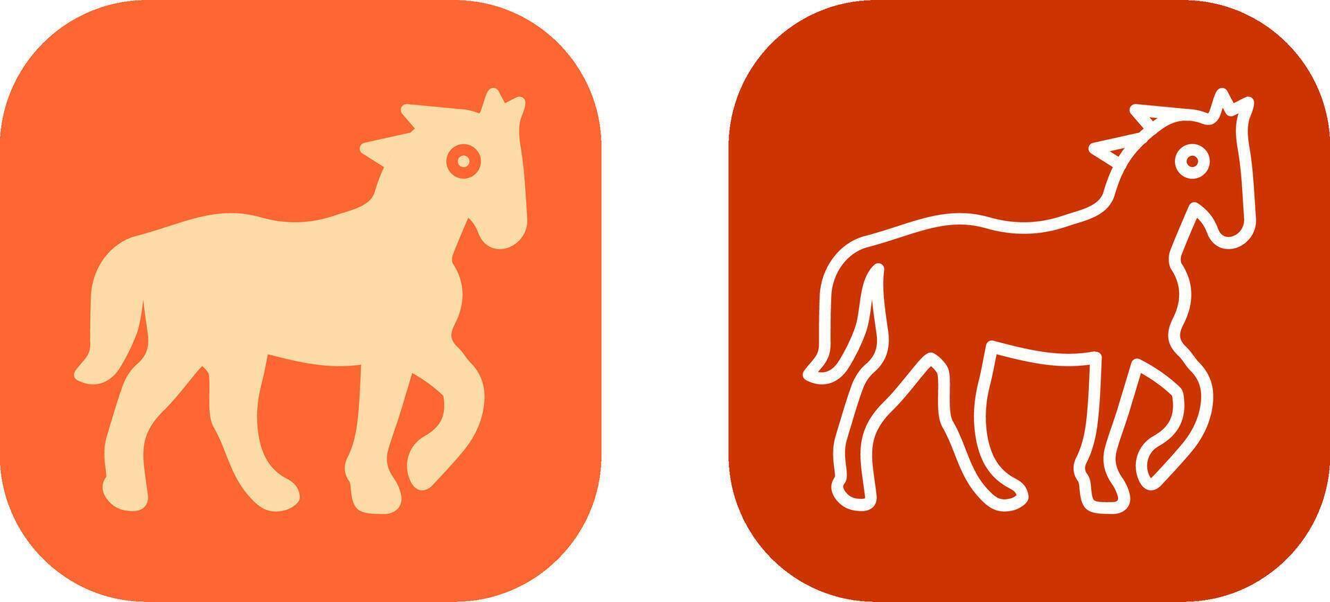 diseño de icono de caballo vector