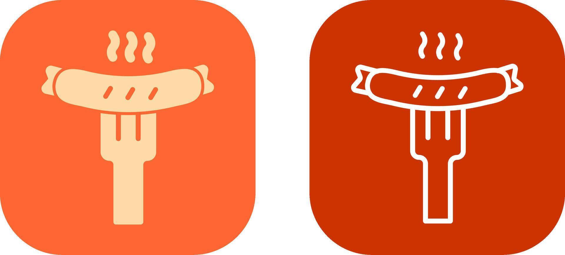 Sausage Icon Design vector