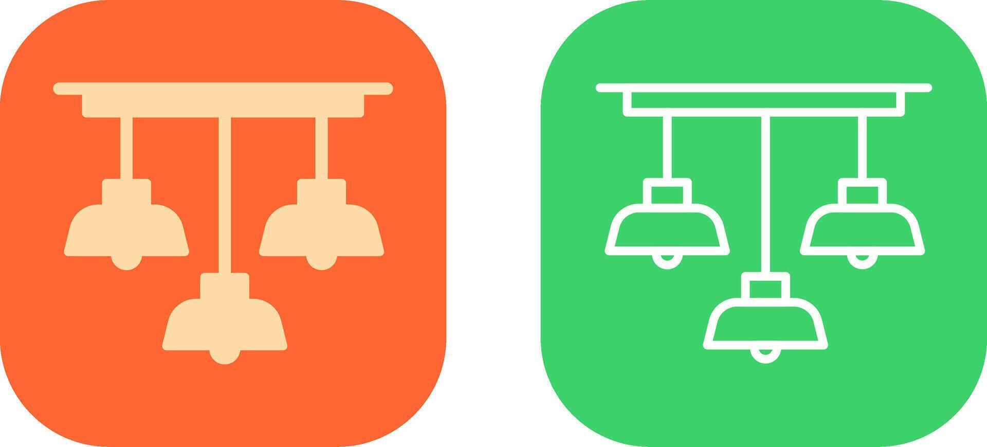 Overhead Light Icon Design vector