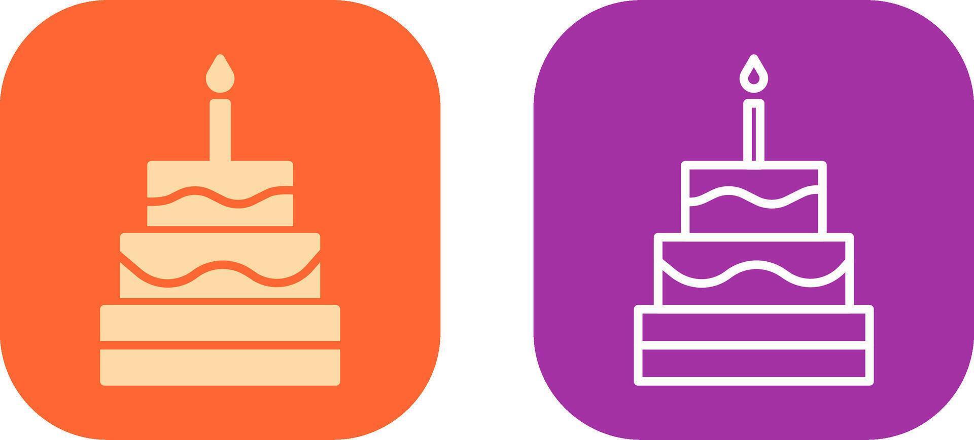 Cake Icon Design vector