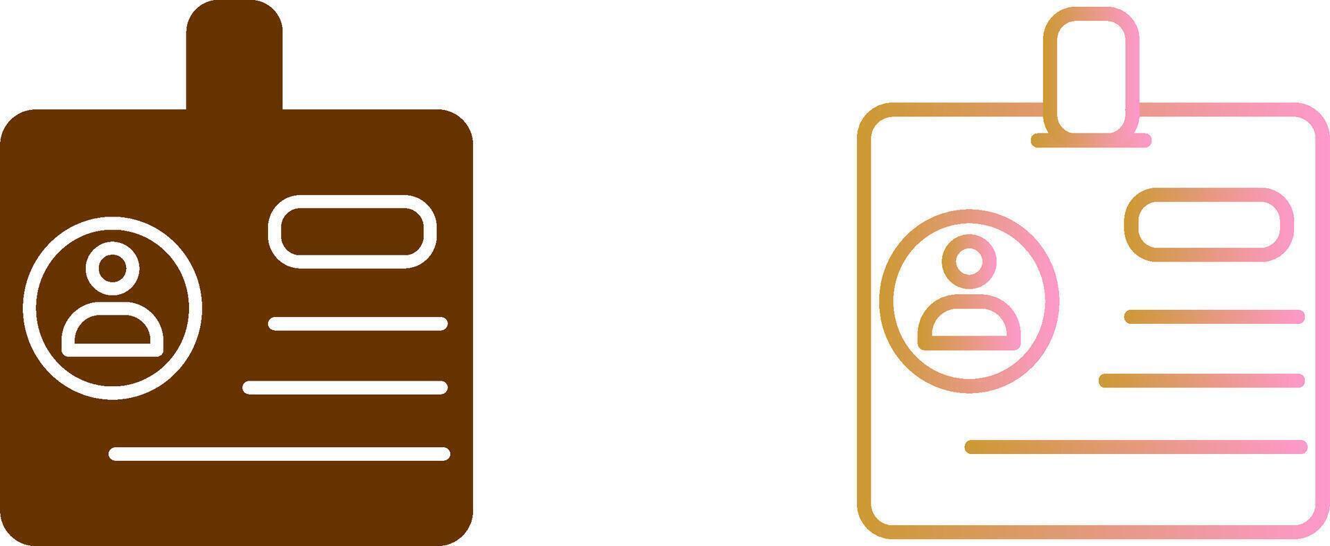 Identification Icon Design vector