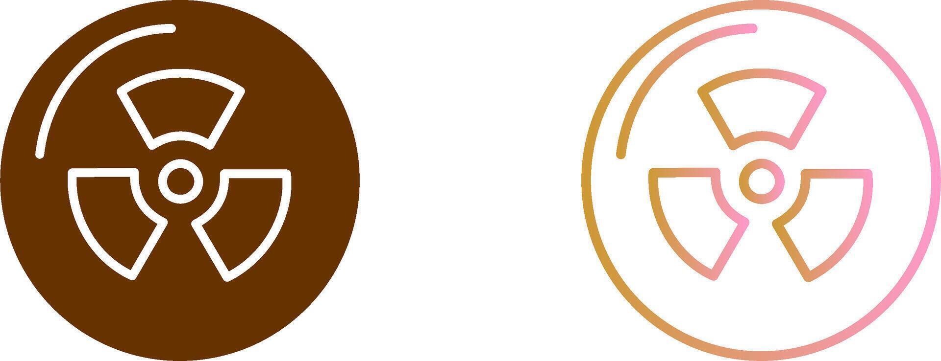 Radiation Icon Design vector