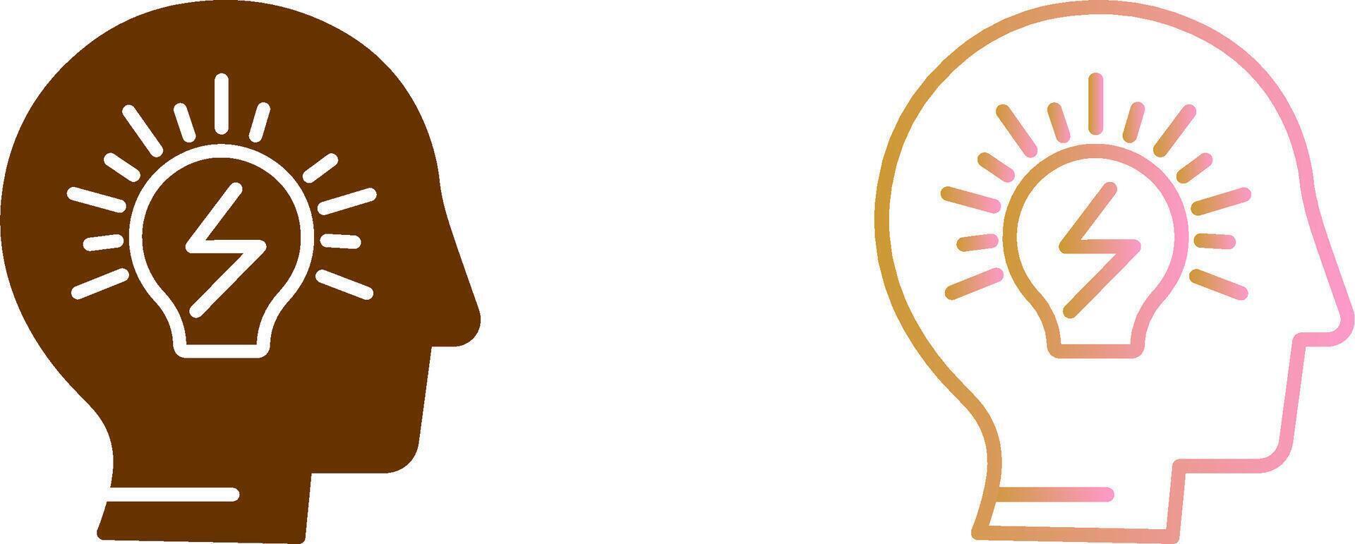 Brainstorming Icon Design vector