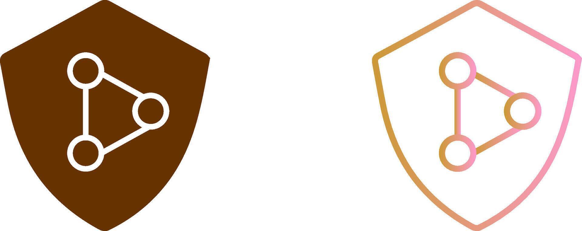 Network Protection Icon Design vector