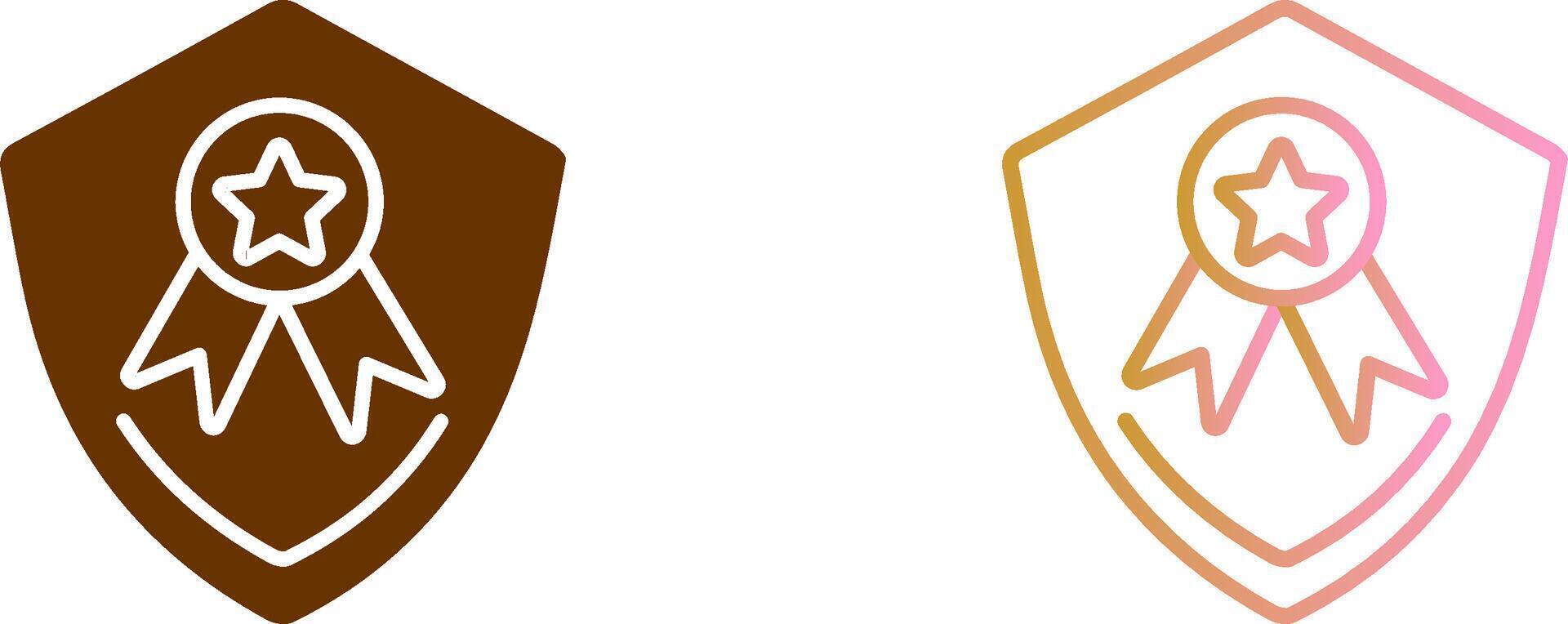 Medal Protection Icon Design vector