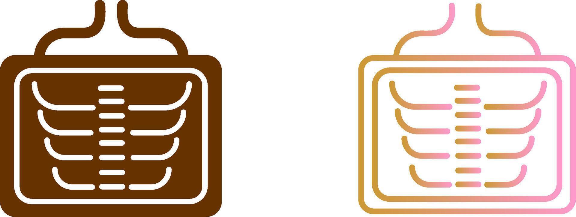 X Ray Icon Design vector