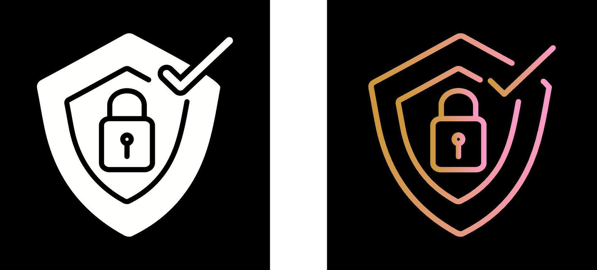 Verified Protection Icon Design vector