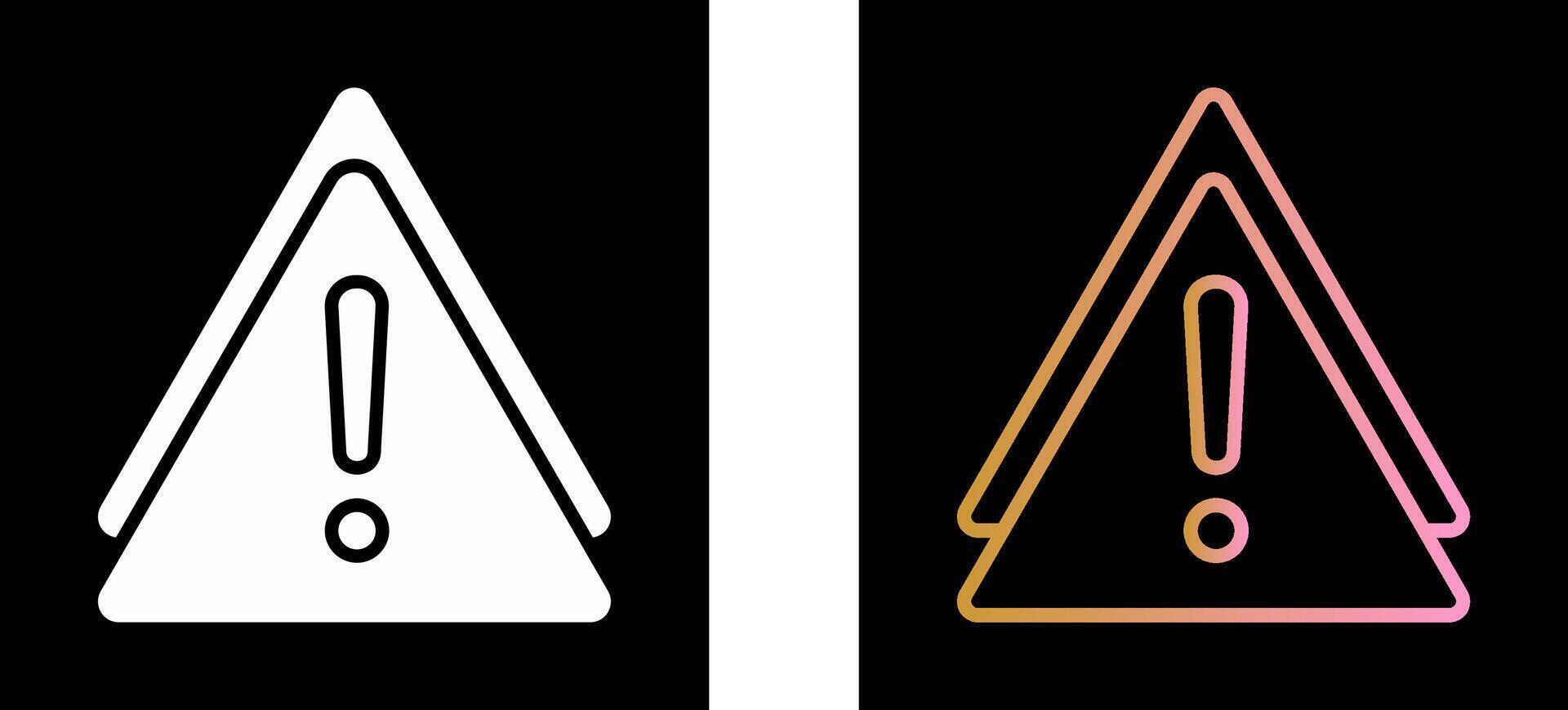 Warning Sign Icon Design vector