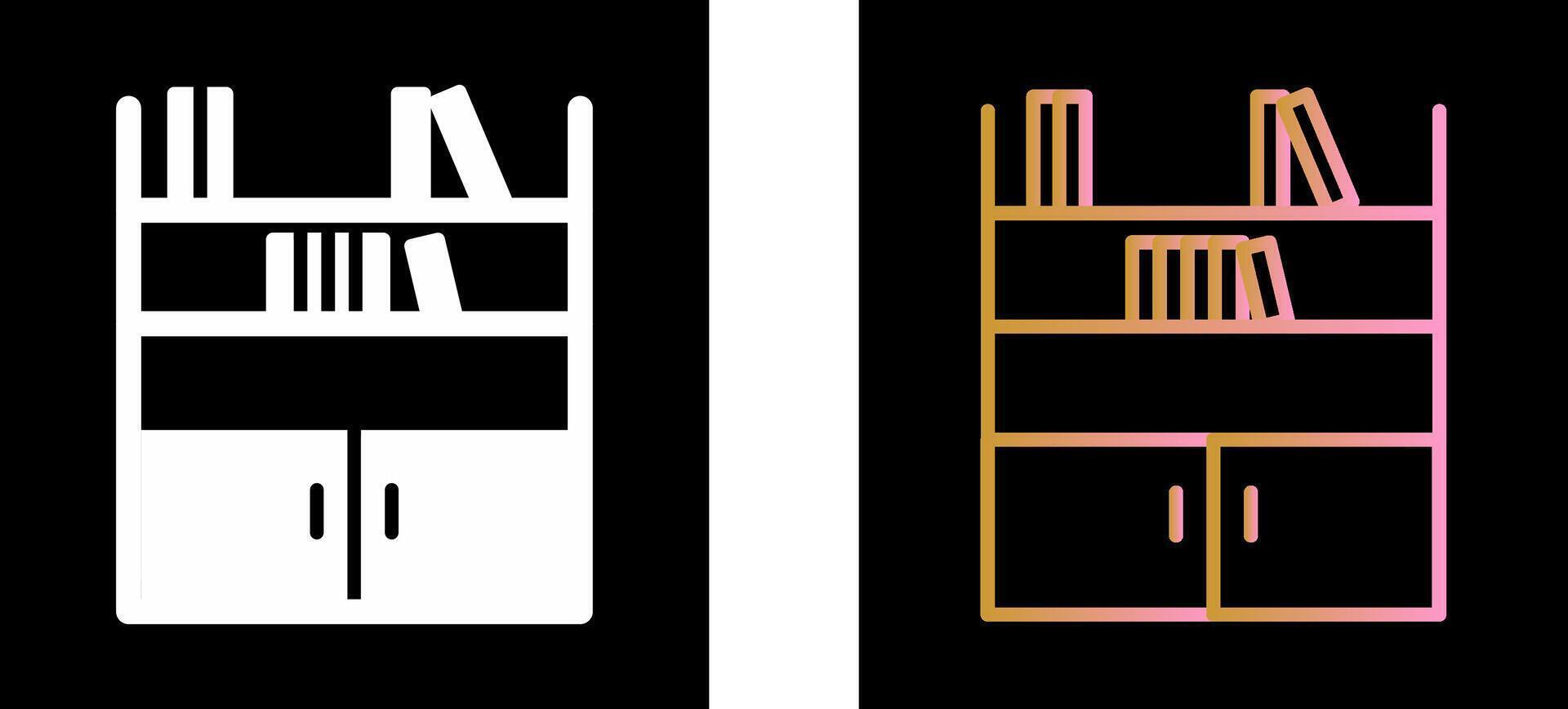 Book Shelf Icon Design vector