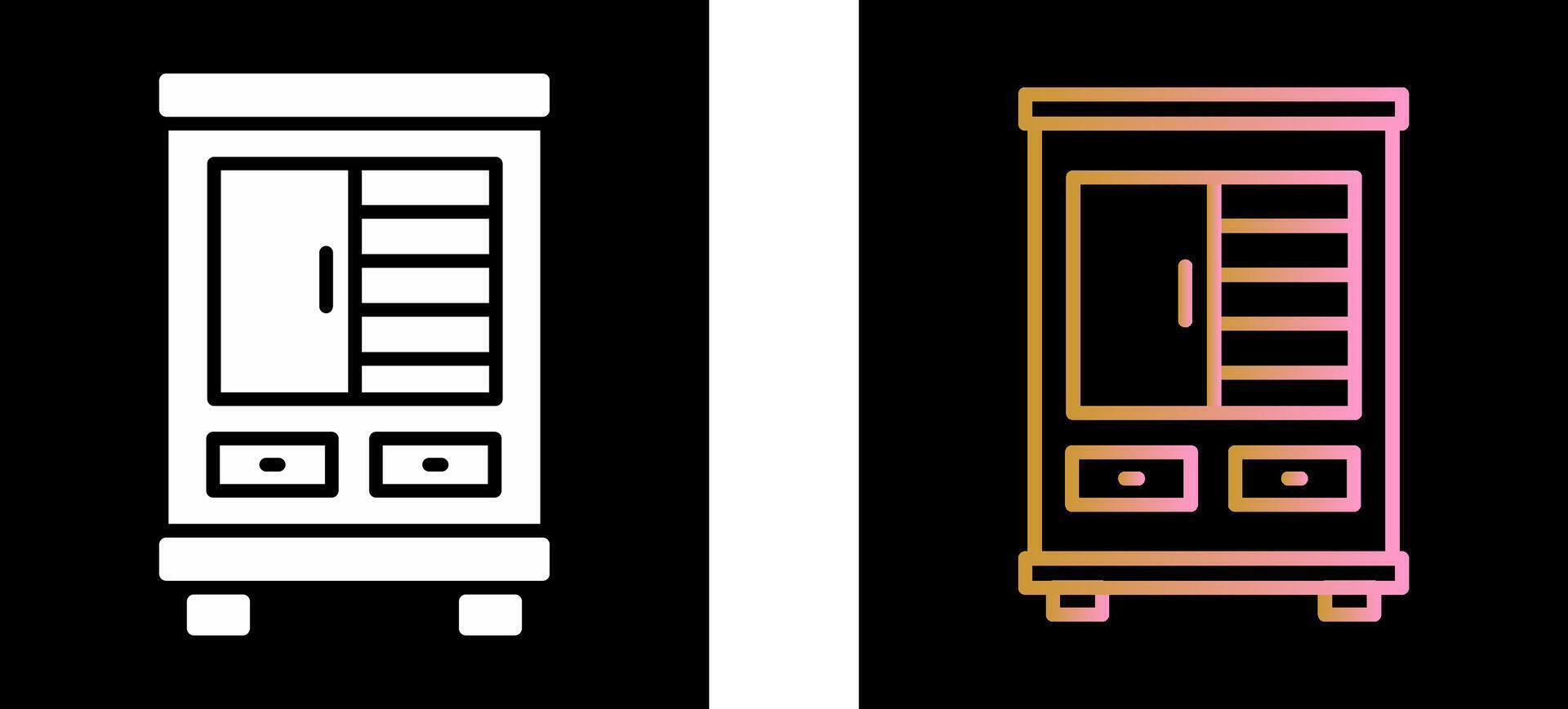 Shelves Cabinet Icon Design vector