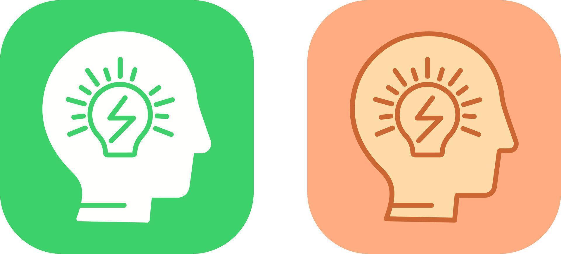 Brainstorming Icon Design vector