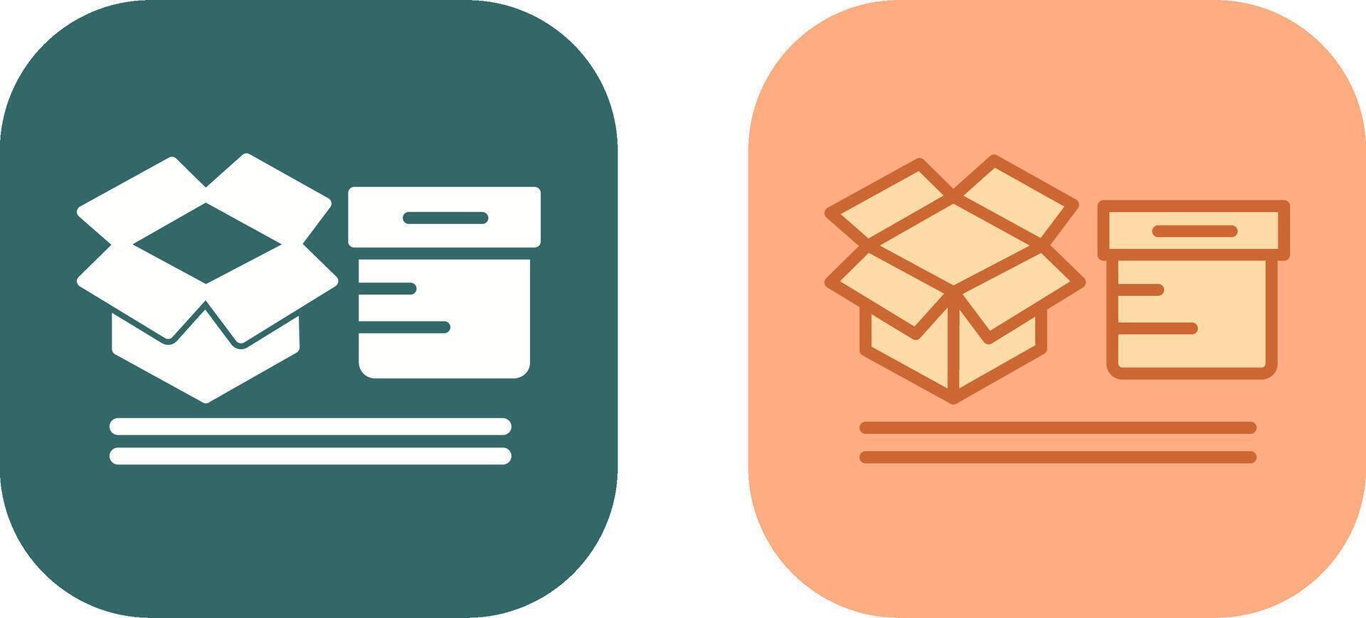 Boxes Icon Design vector