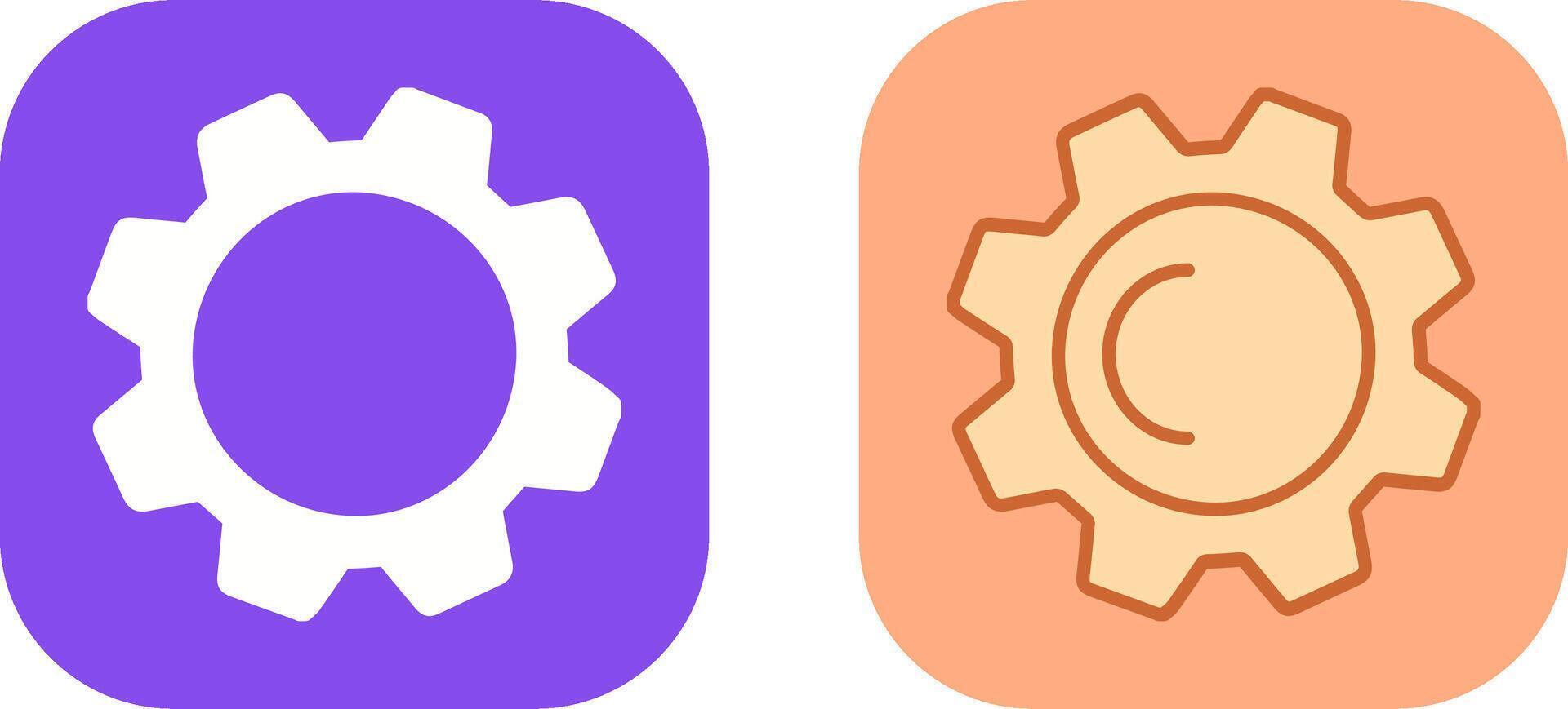 Cogwheel Icon Design vector