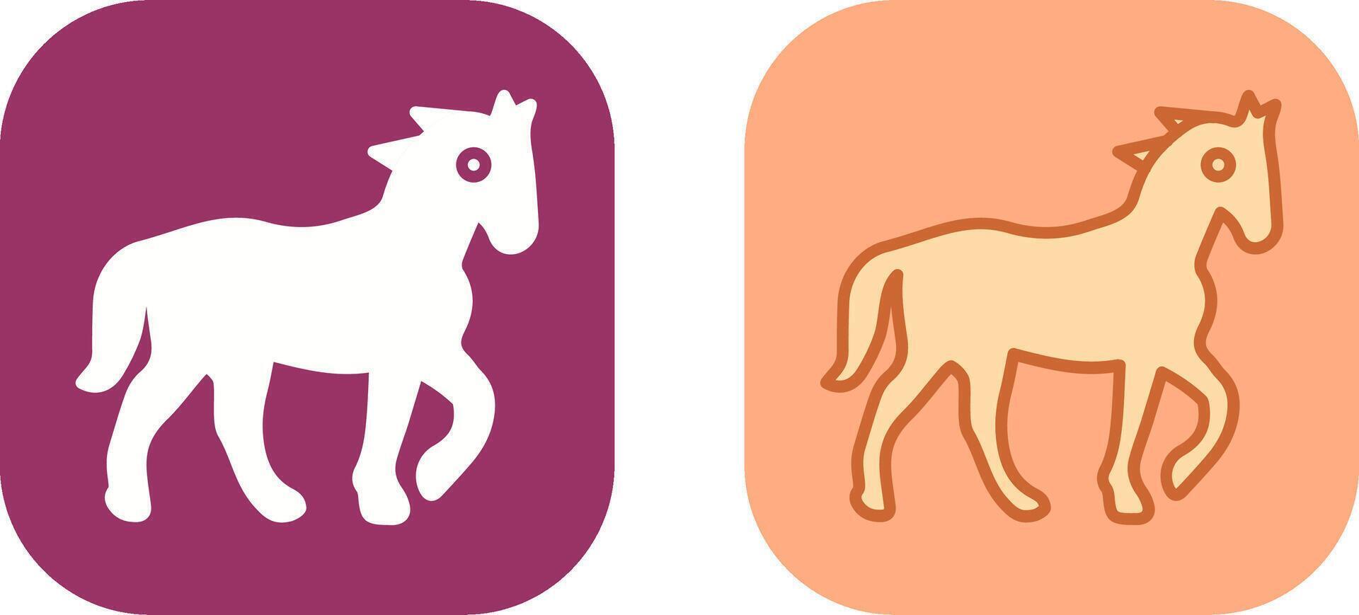 diseño de icono de caballo vector