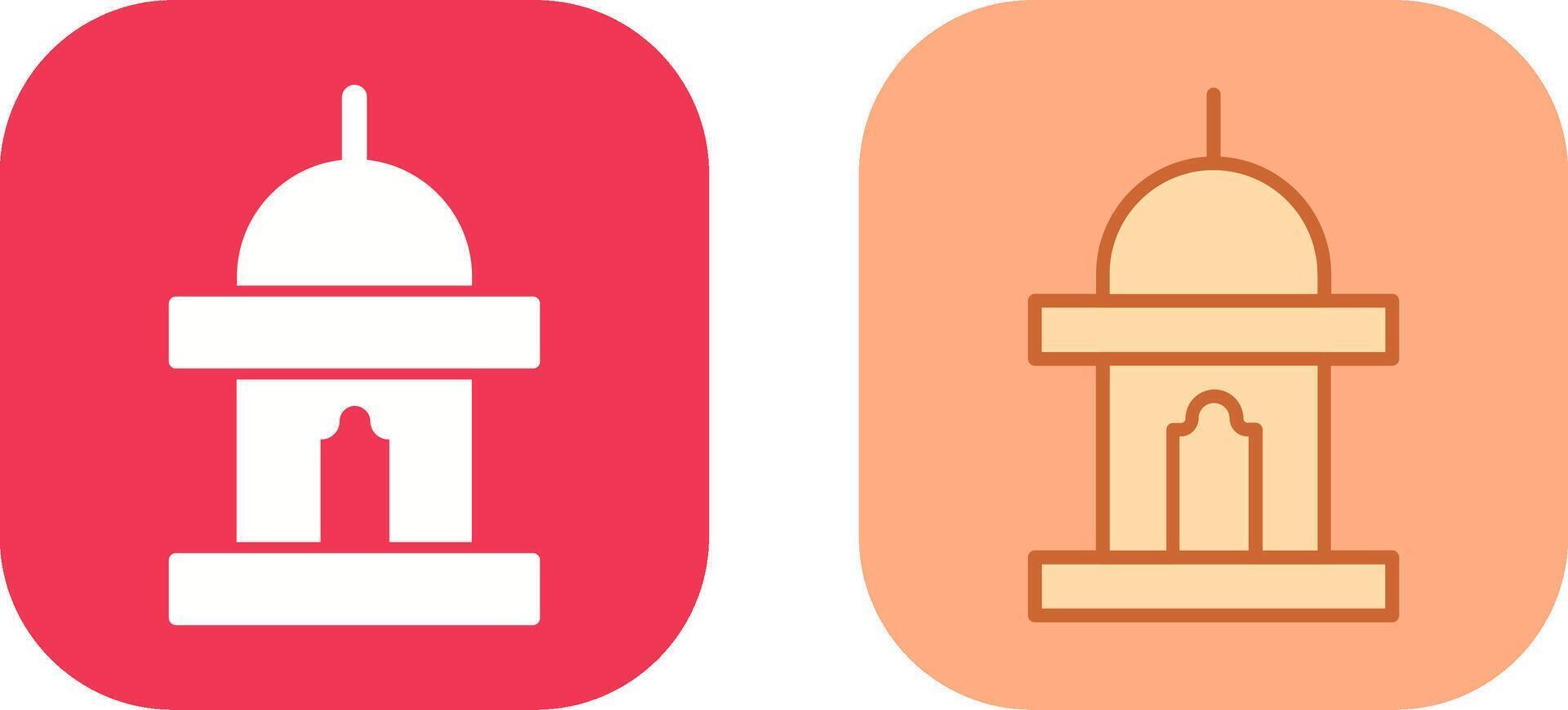 Mimbar Icon Design vector