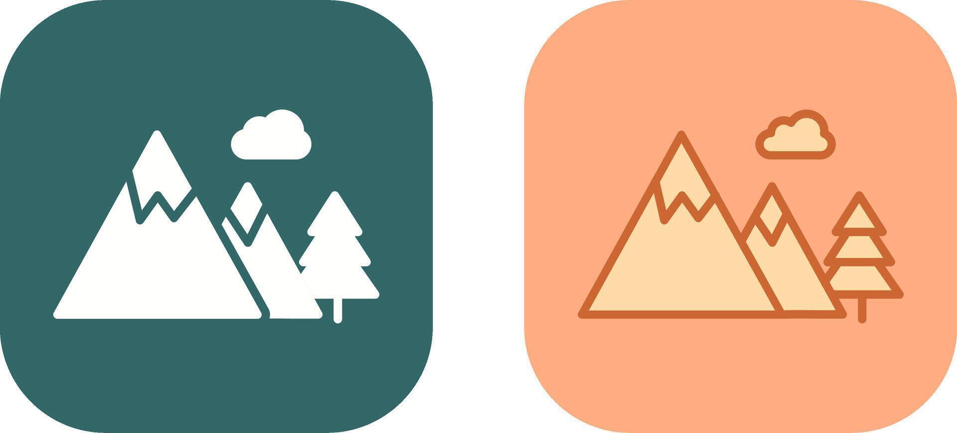 Mountain Icon Design vector