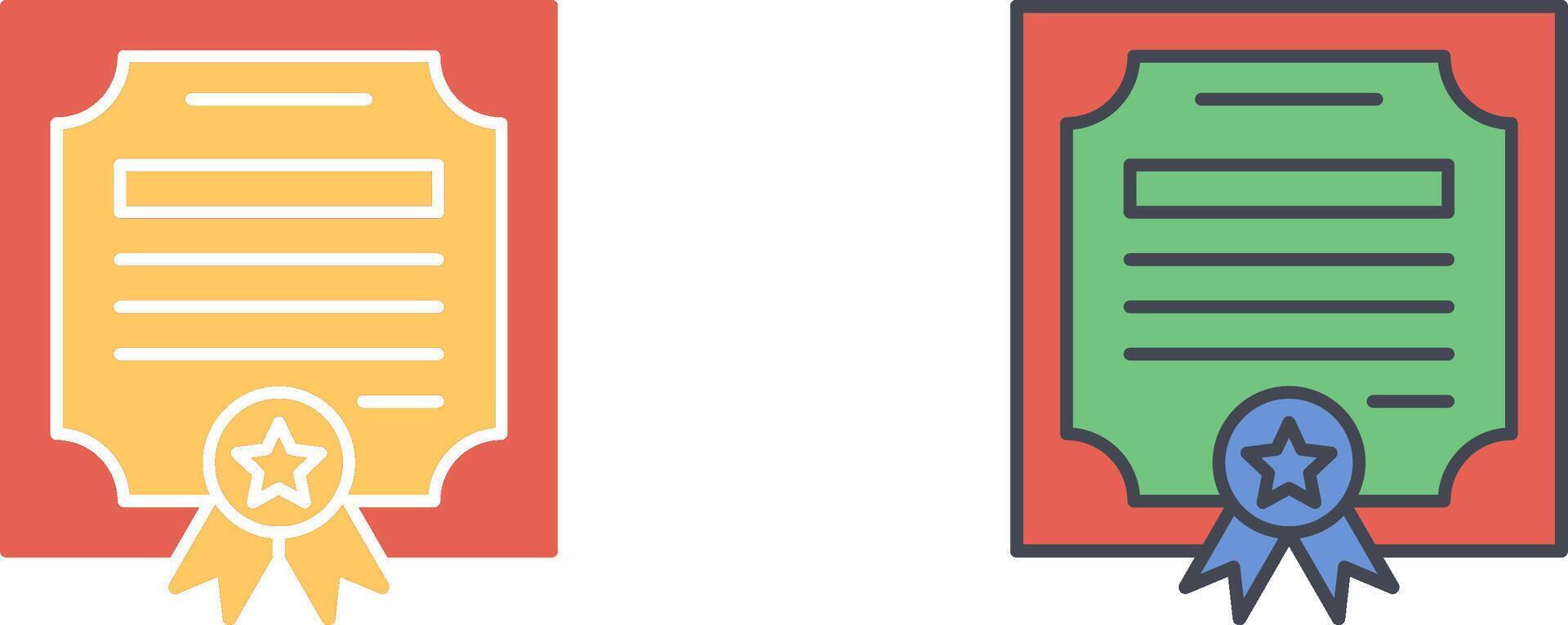 Diploma Icon Design vector