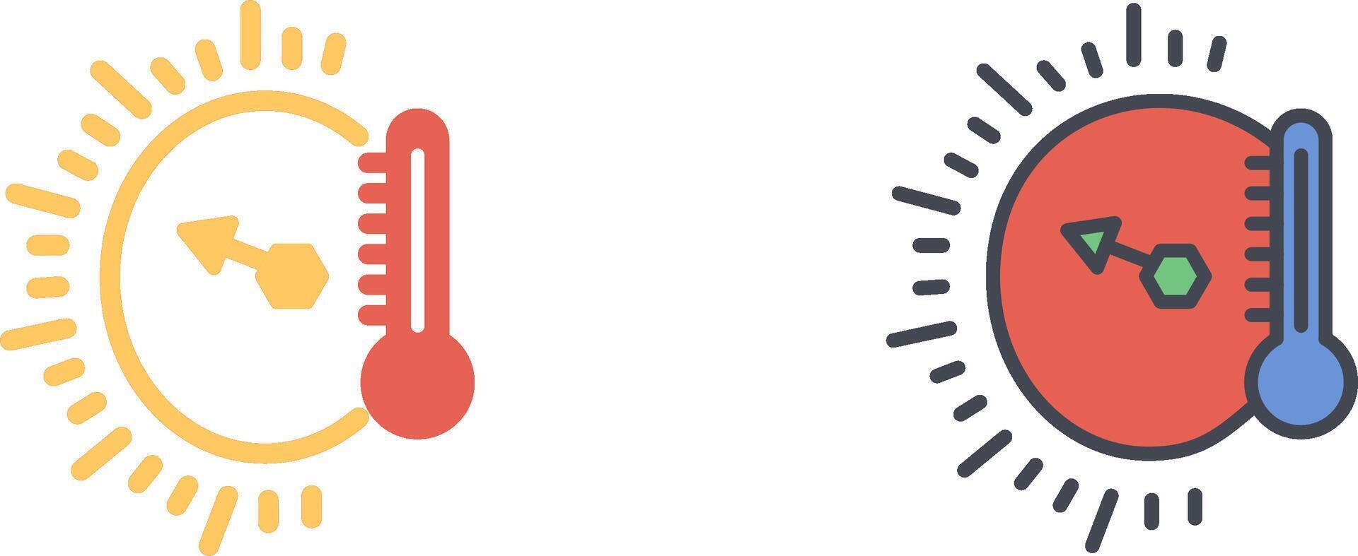Temperature Indicator Icon Design vector