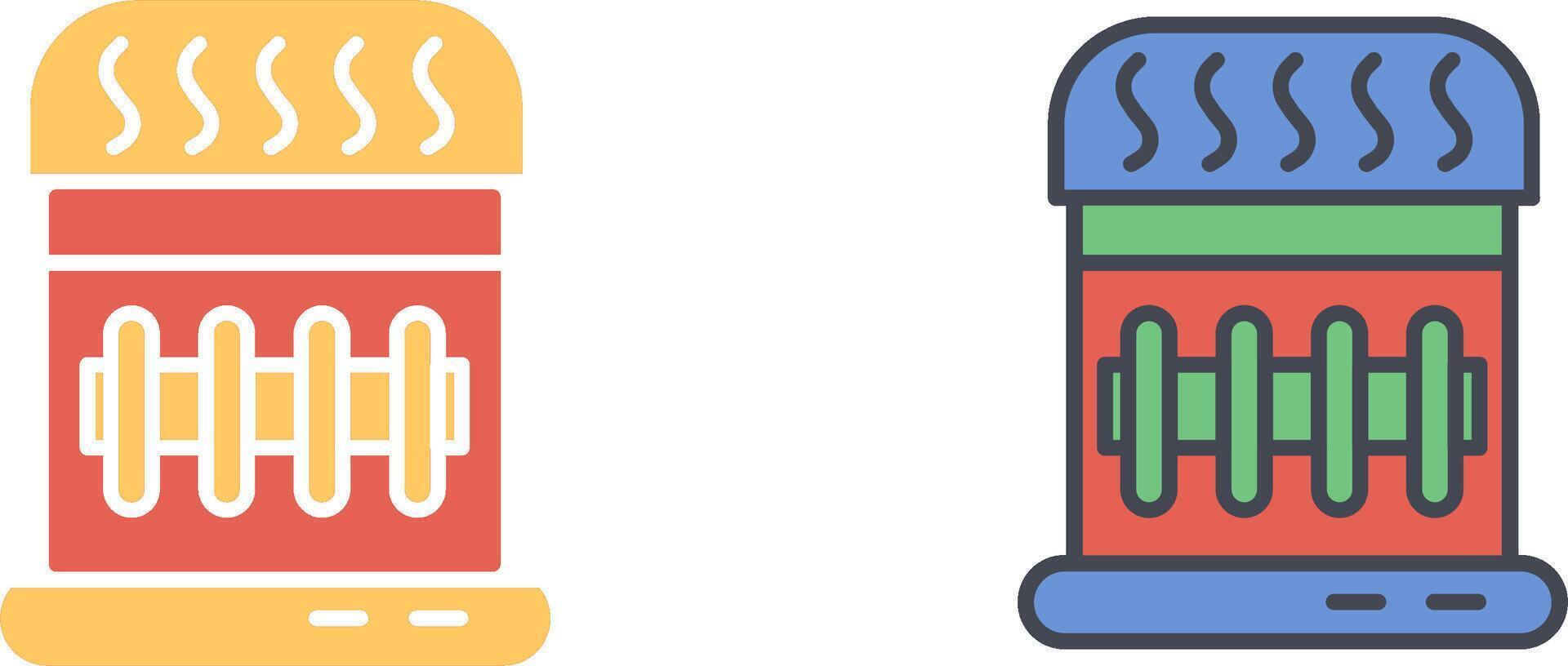 Gas Heater Icon Design vector