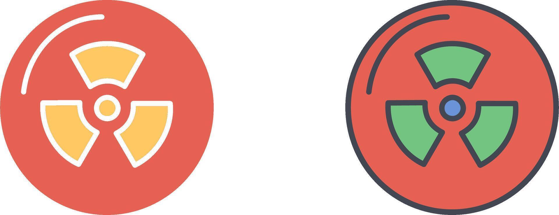 Radiation Icon Design vector