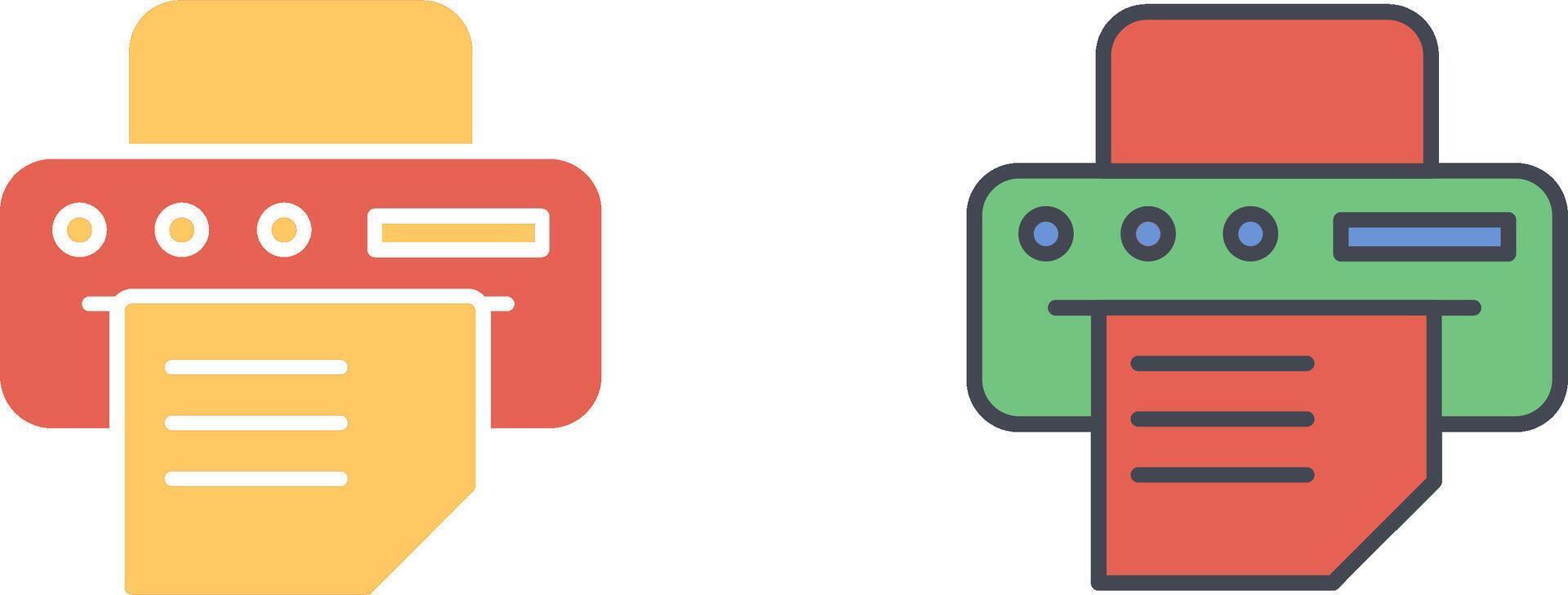 Printer Icon Design vector