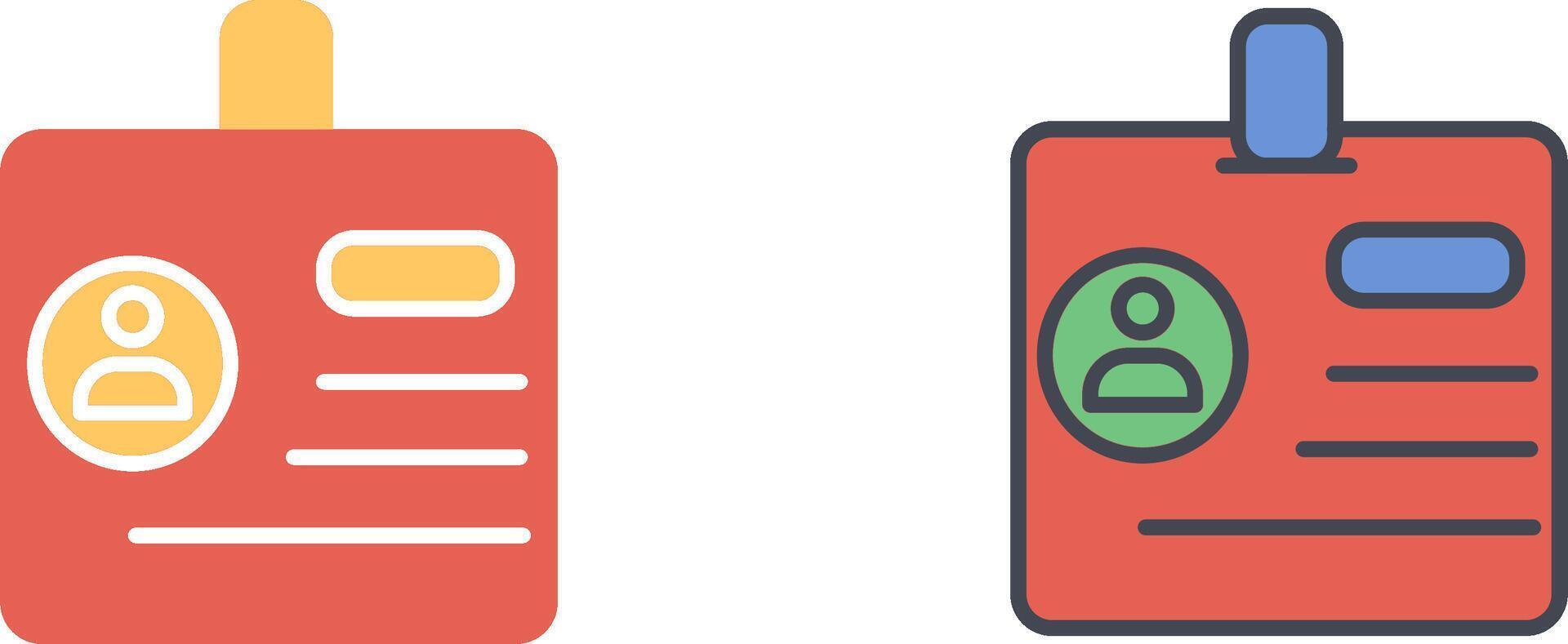 Identification Icon Design vector