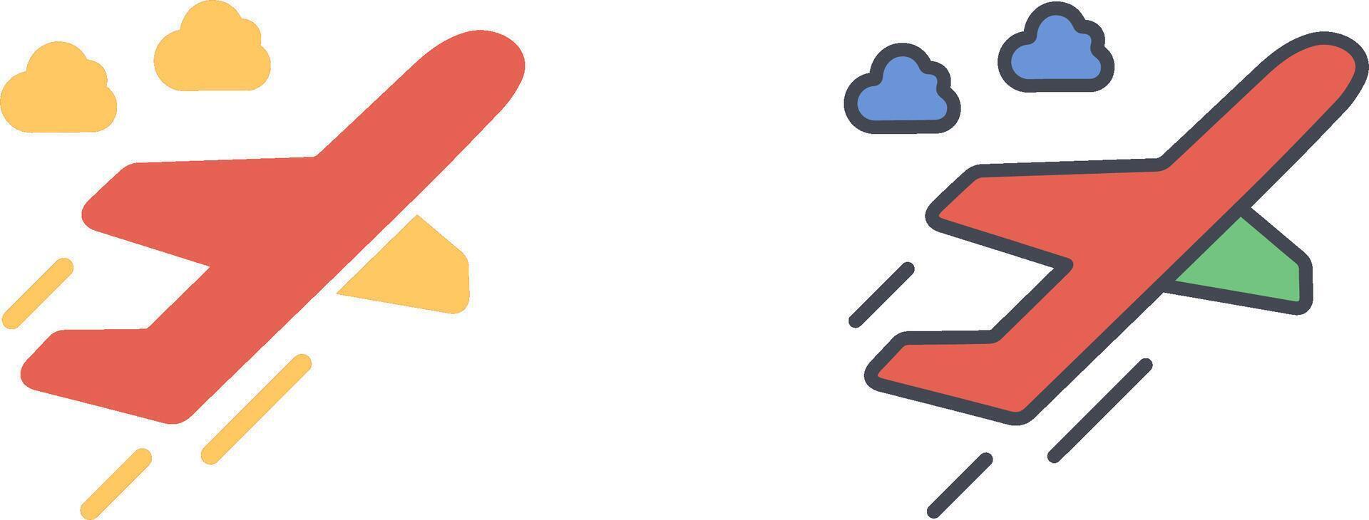 Flight Takeoff Icon Design vector