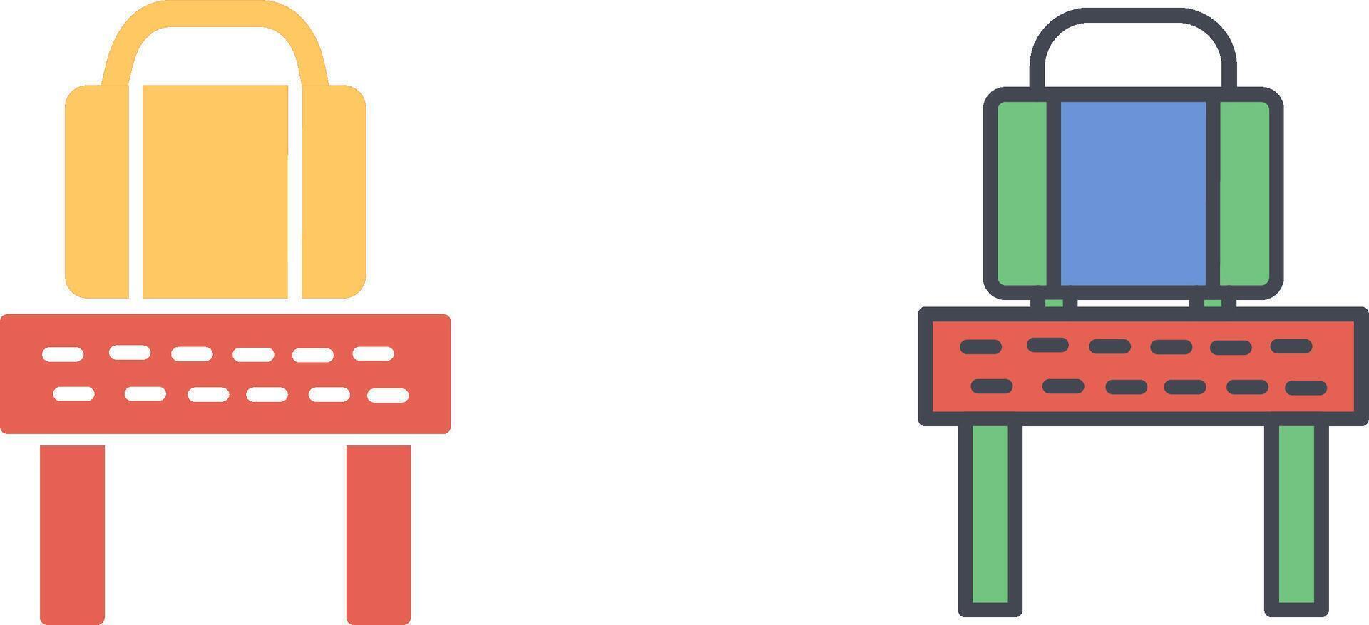 Checking Bag Icon Design vector