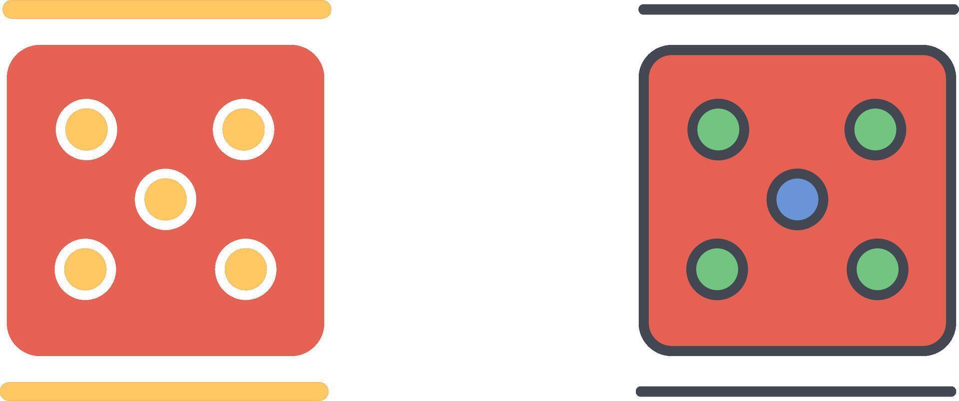 Dice Icon Design vector