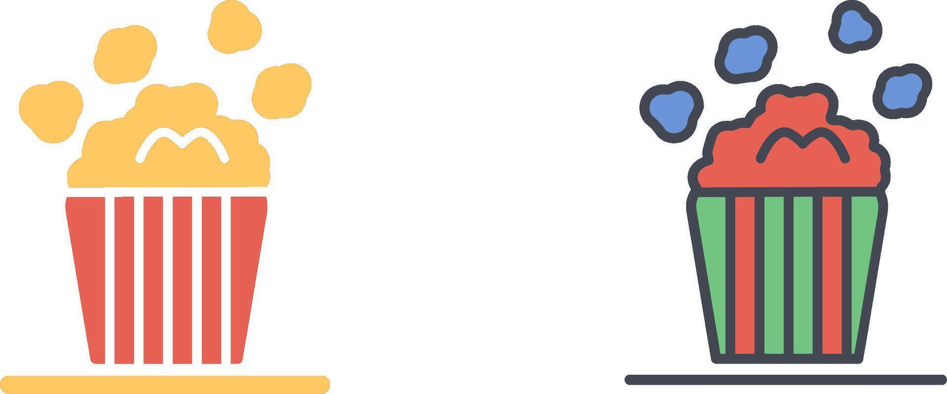 Popcorn Icon Design vector