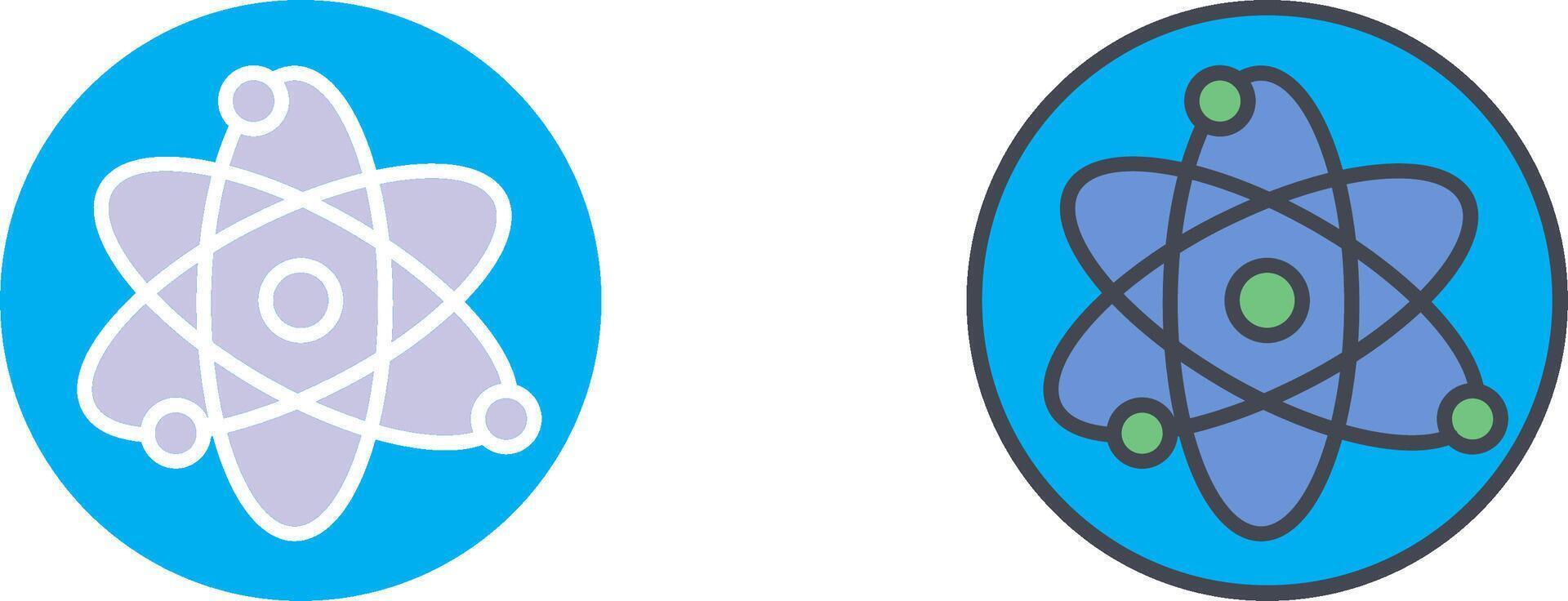 Atom Icon Design vector