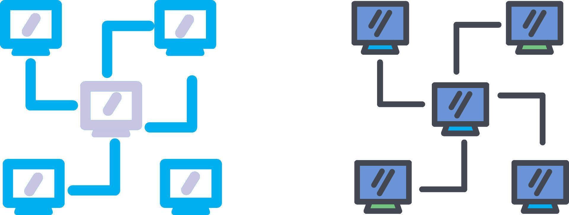 Network Icon Design vector