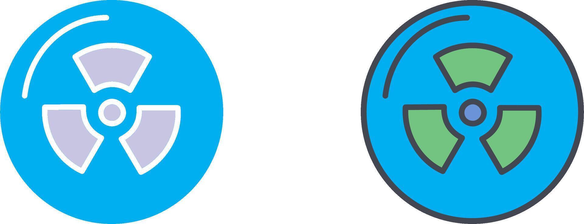 Radiation Icon Design vector