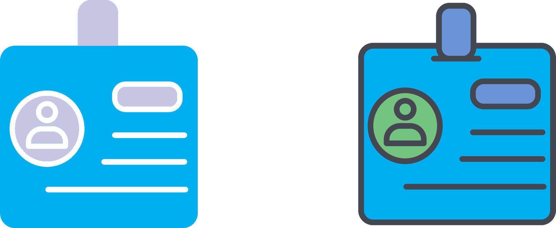 Identification Icon Design vector