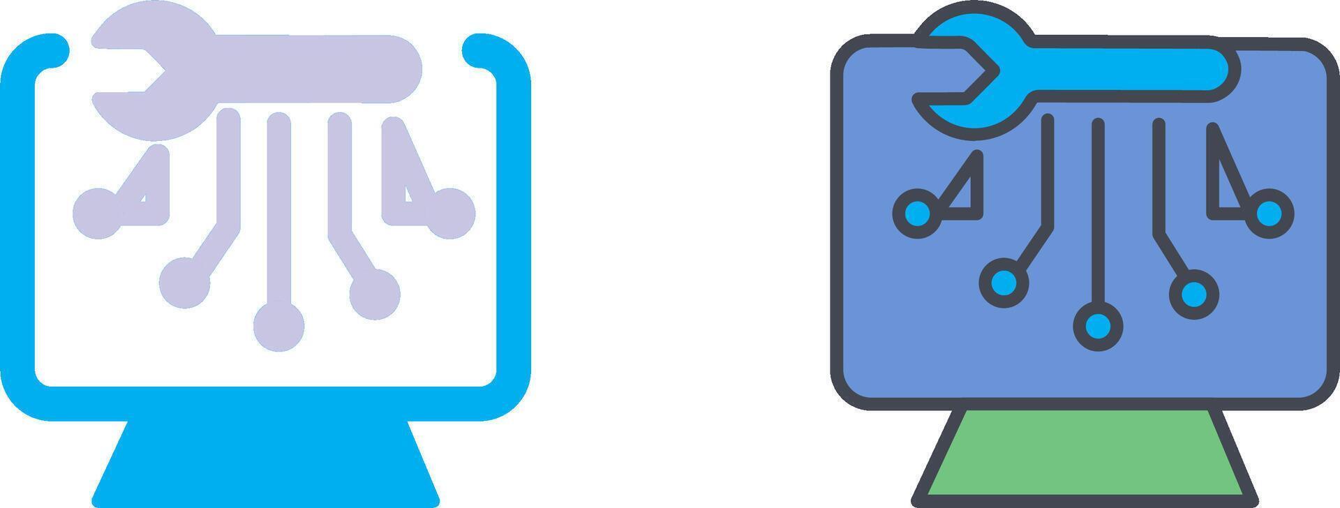 Technical Services Icon Design vector