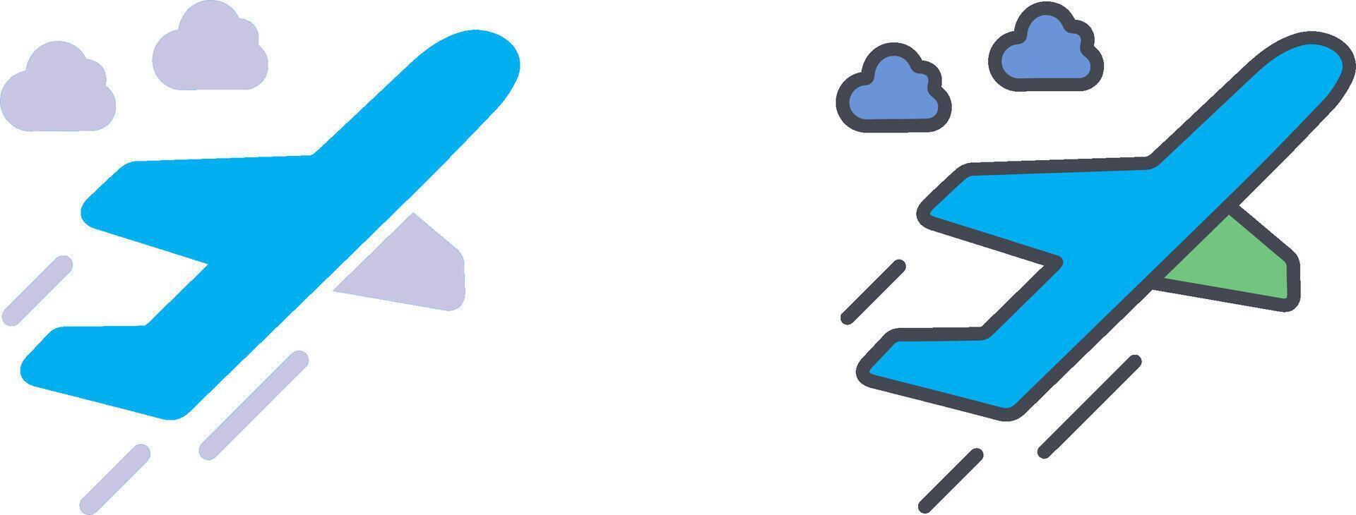 Flight Takeoff Icon Design vector