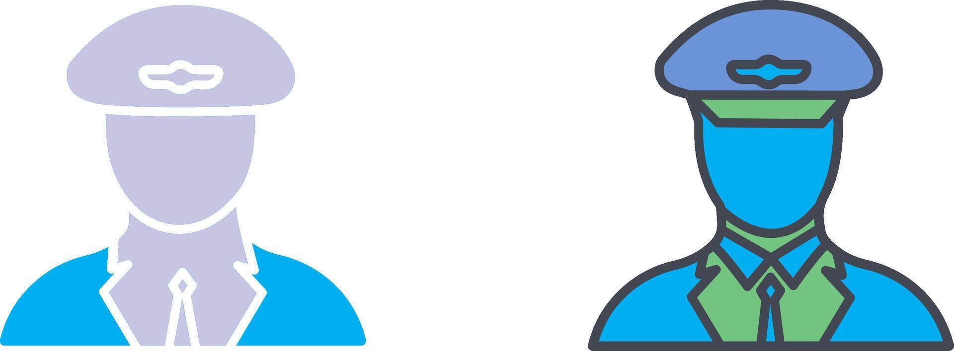 Flight Captain Icon Design vector