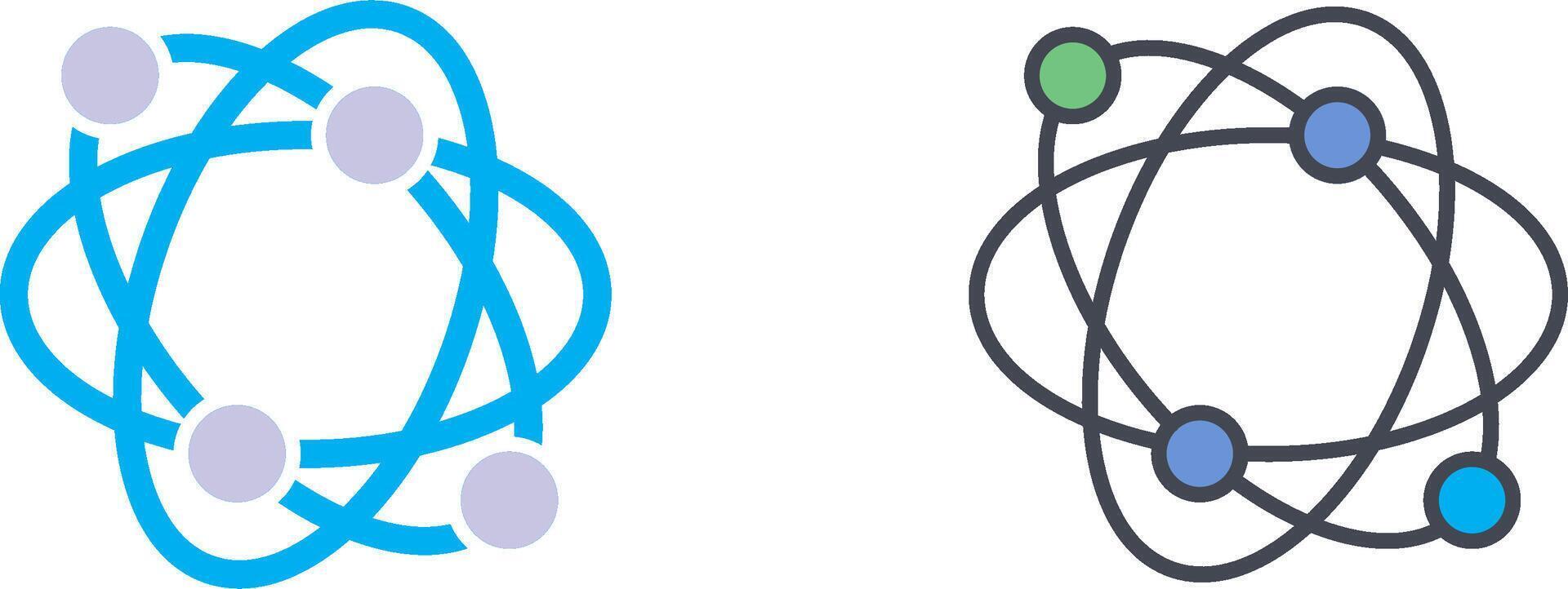 Atomic Structure Icon Design vector