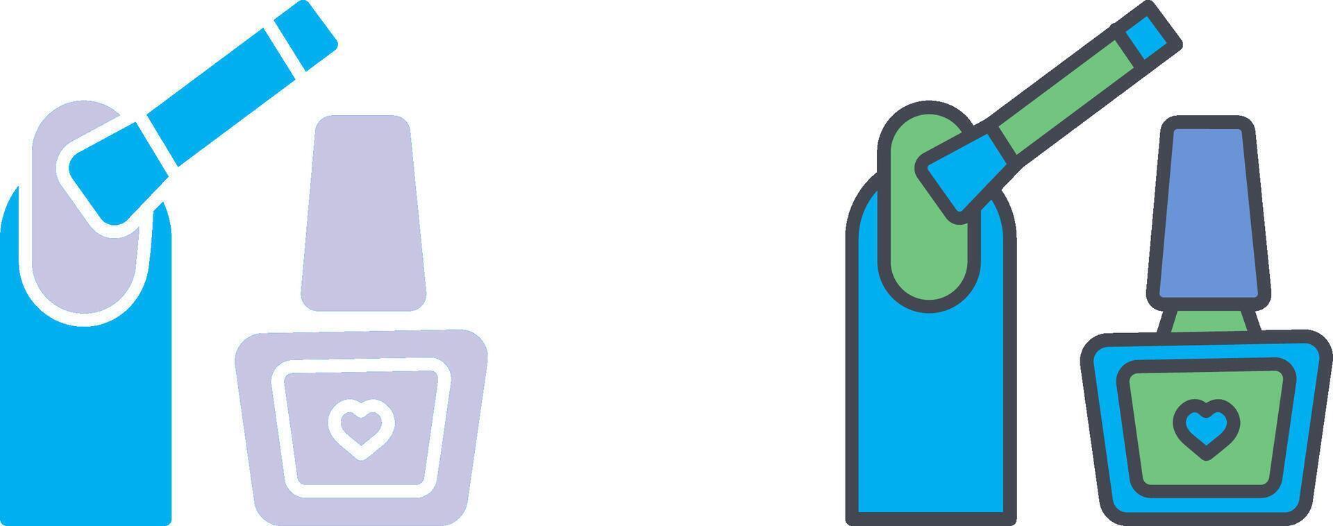Nailpolish Icon Design vector