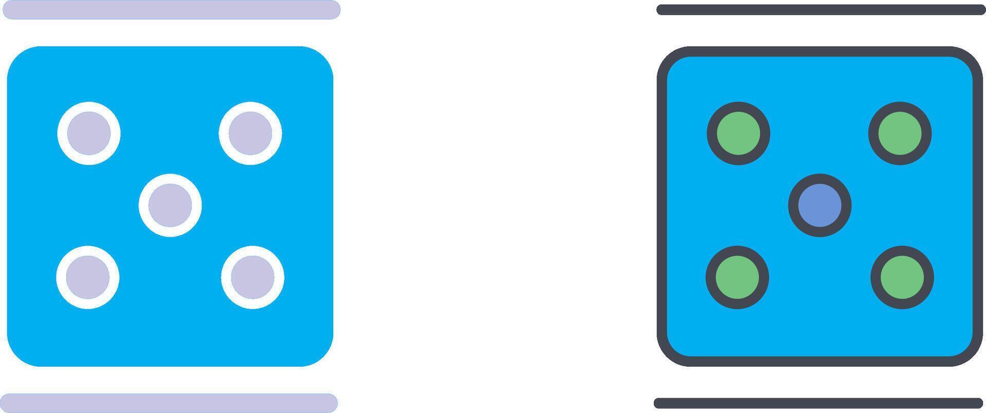 Dice Icon Design vector
