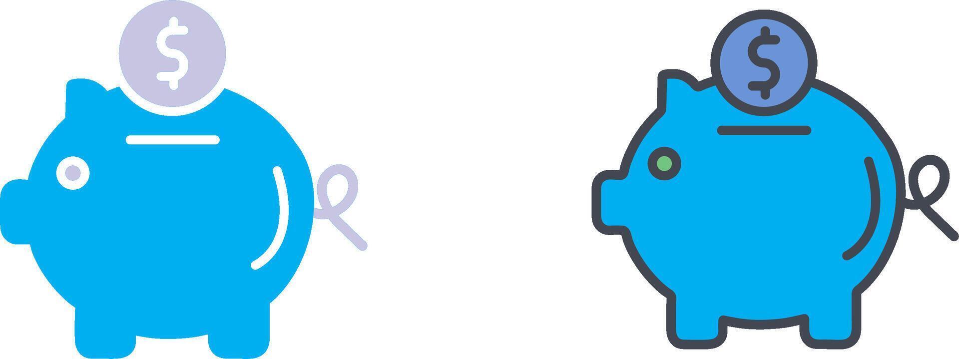 Piggy Bank Icon Design vector