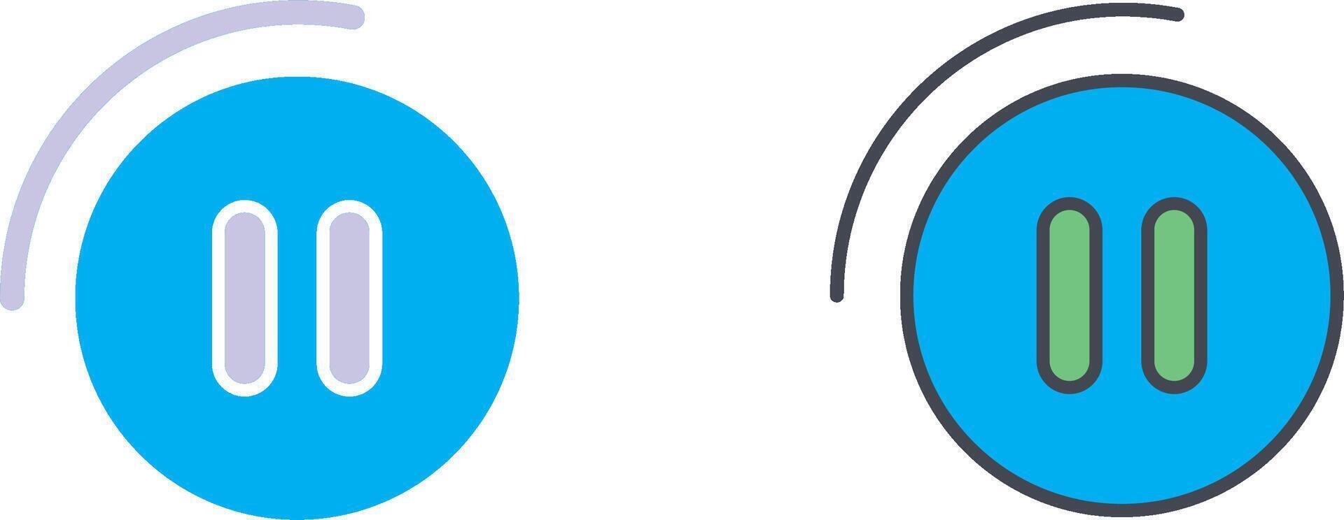 Pause Button Icon Design vector