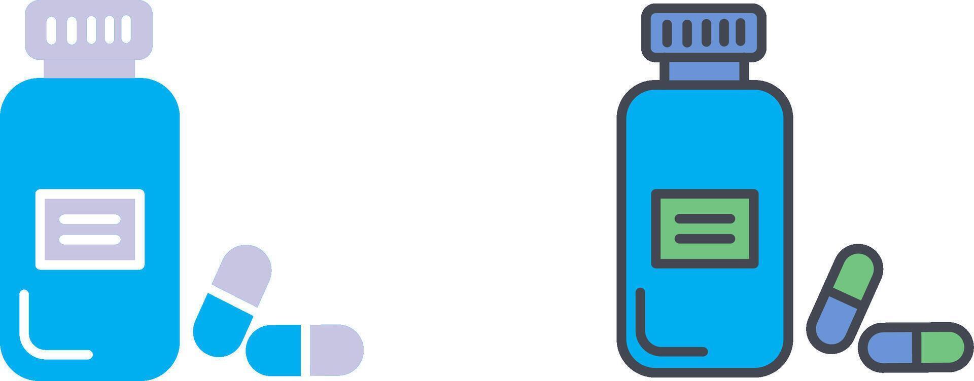 Bottle Capsule Icon Design vector