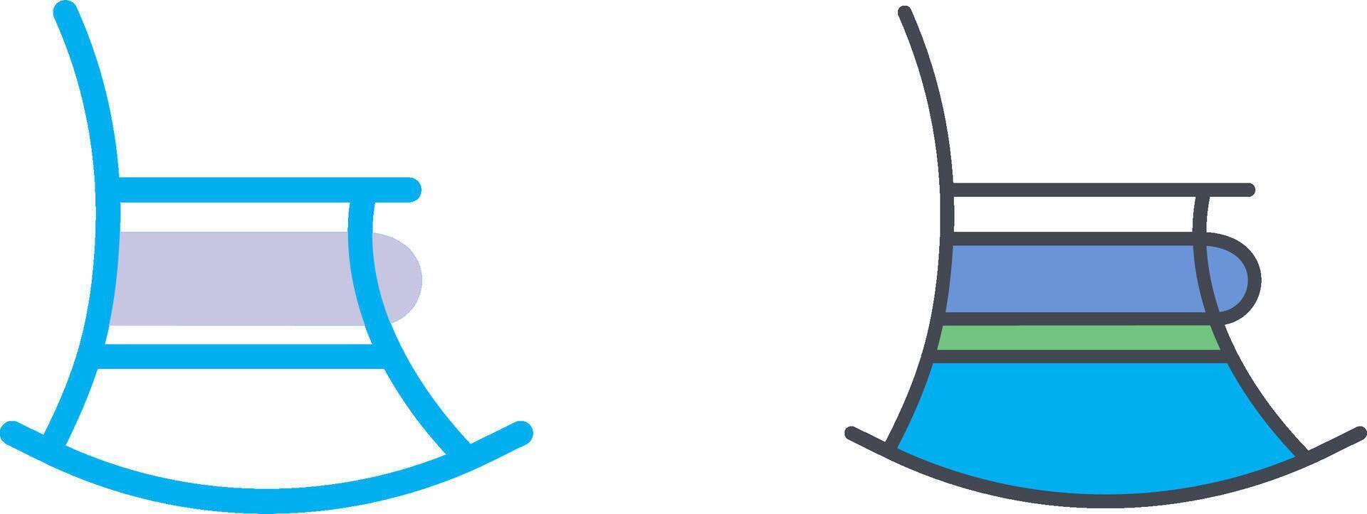 Rocking Chair Icon Design vector