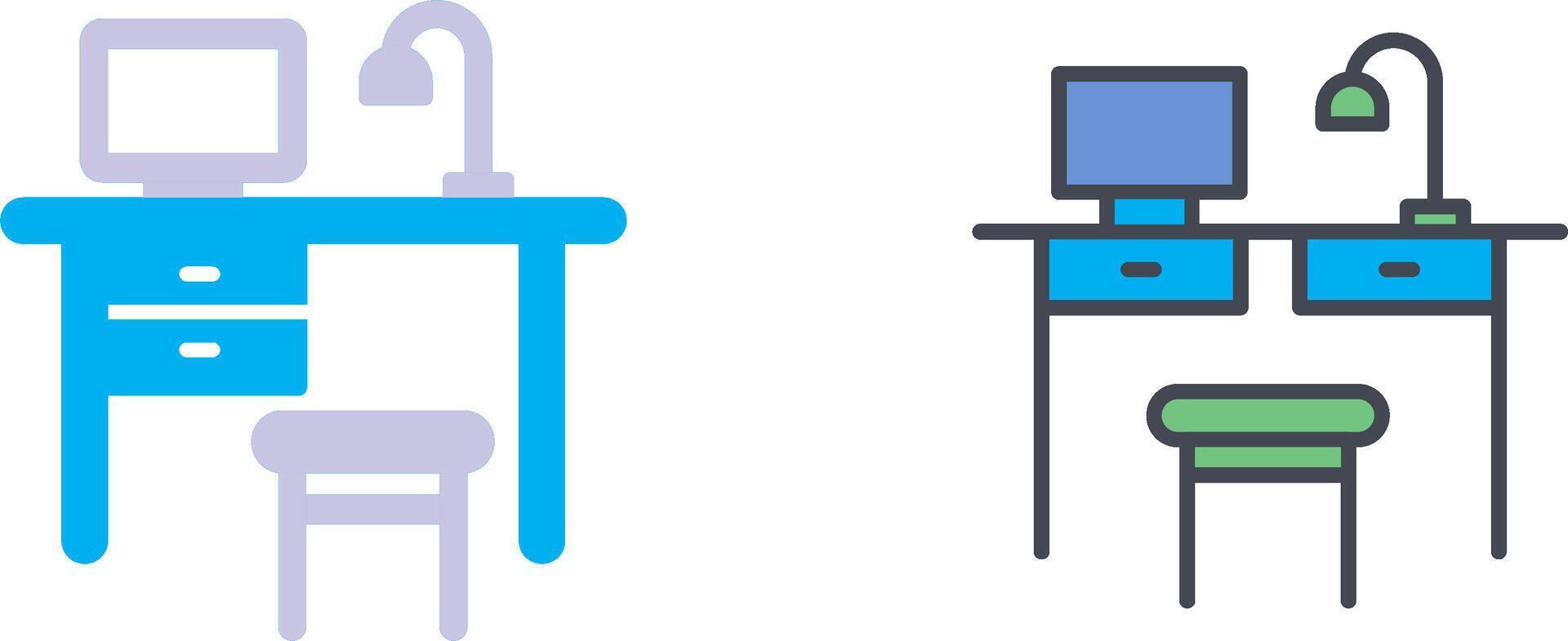 Simple Desk Icon Design vector