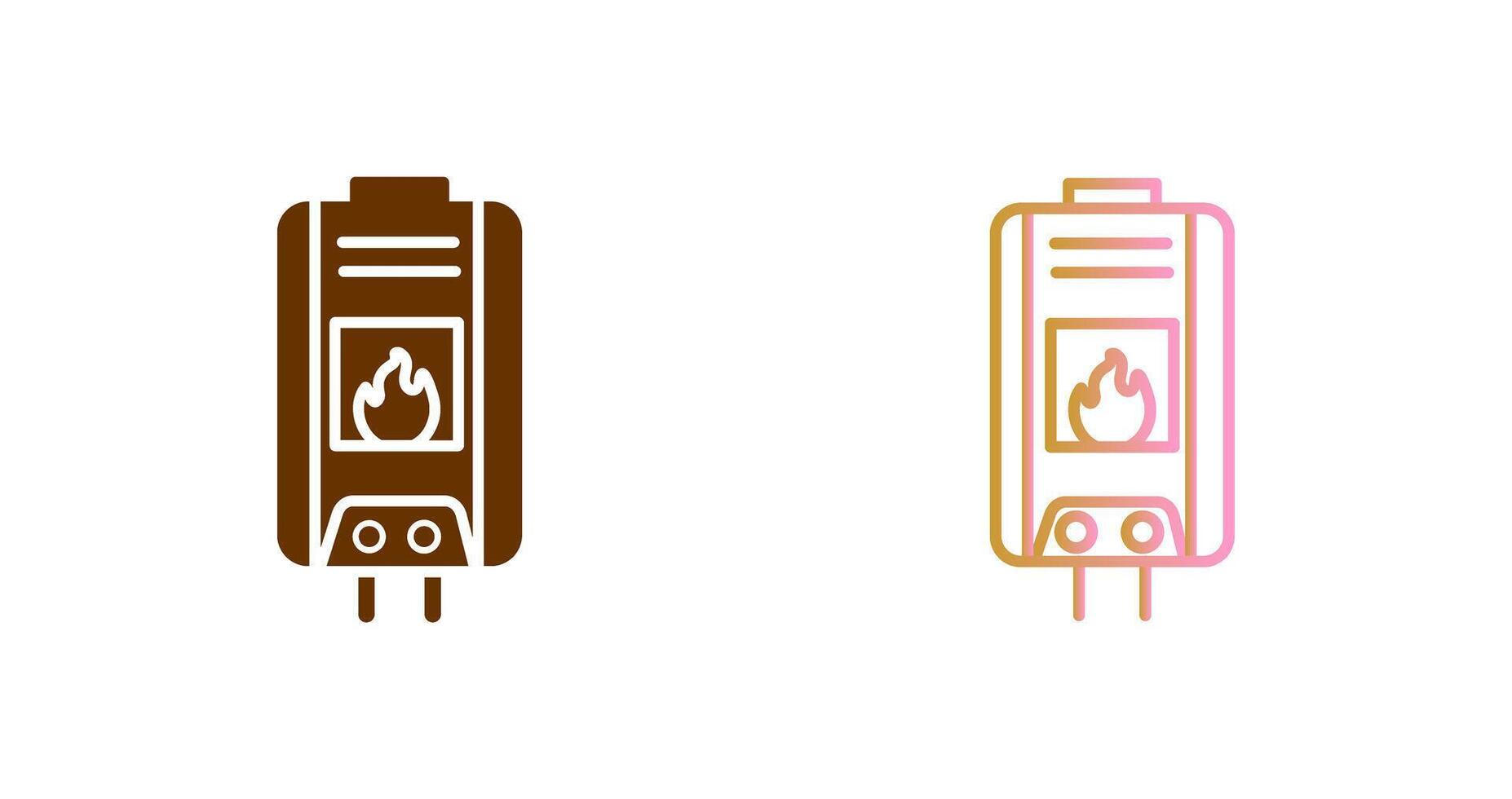 Water Heater Icon Design vector